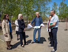 В Моховой Пади строят «умную» спортивную площадку 