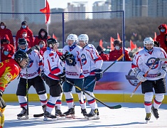 Соревнования по хоккею в рамках Международного российско-китайского фестиваля зимних видов спорта