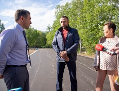 Рабочее совещание мэра Благовещенска Олега Имамеева по строительству умной спортивной площадки в Моховой пади