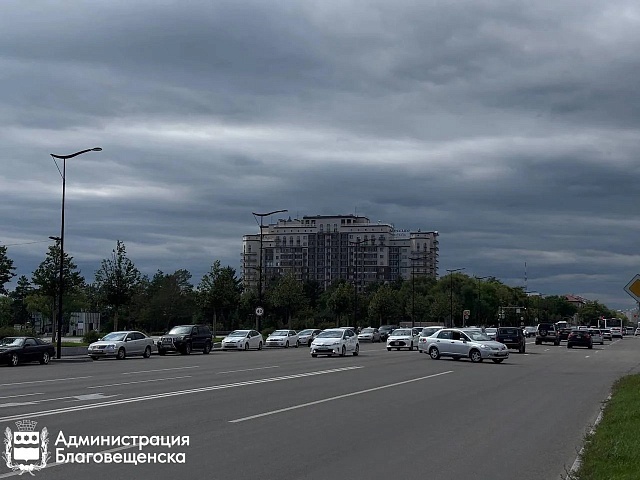 В Благовещенске ввели режим повышенной готовности. В городе ожидаются сильные осадки 