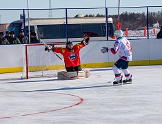 Соревнования по хоккею в рамках Международного российско-китайского фестиваля зимних видов спорта
