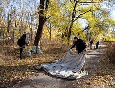 В Благовещенске в рамках «Город берегу» прошел субботник «Чистые игры»