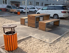 В центре Благовещенска преобразили ещё одну территорию, благоустроенную по программе «1000 дворов» 