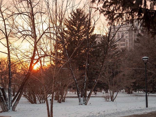 Администрация предупреждает: в Благовещенске ожидаются сильные морозы