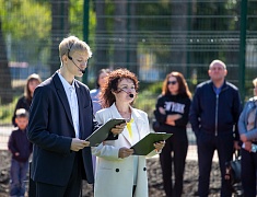 В Благовещенске открыли стадион Алексеевской гимназии