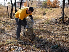 В рамках акции «Город берегу» большой субботник прошел на улице Чайковского