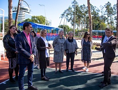 Мэр Олег Имамеев оценил ход работ на стадионе Алексеевской гимназии