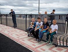 Торжественное открытие набережной реки Зея