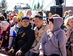 Торжественное прохождение войск Благовещенского гарнизона
