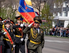 Торжественное прохождение войск Благовещенского гарнизона